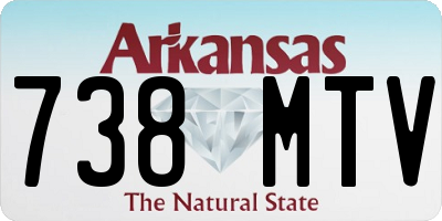 AR license plate 738MTV
