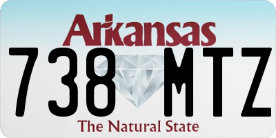 AR license plate 738MTZ