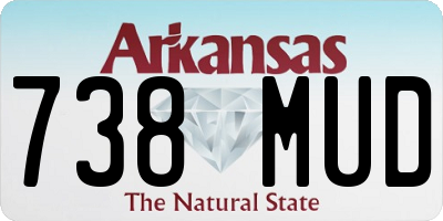 AR license plate 738MUD