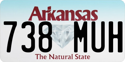 AR license plate 738MUH