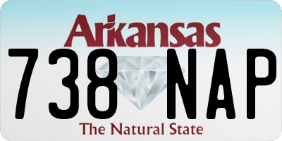 AR license plate 738NAP