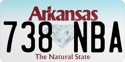 AR license plate 738NBA