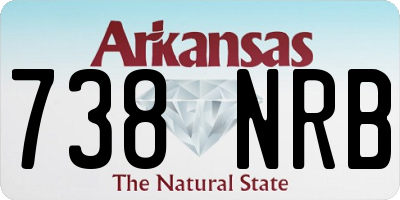 AR license plate 738NRB