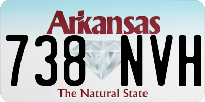 AR license plate 738NVH