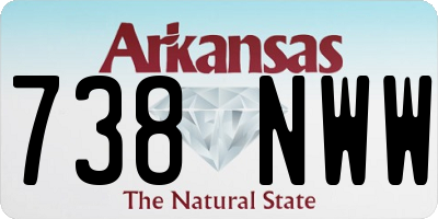AR license plate 738NWW