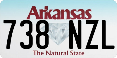 AR license plate 738NZL