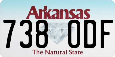 AR license plate 738ODF