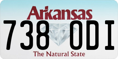 AR license plate 738ODI