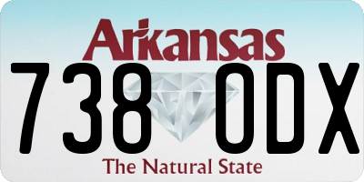 AR license plate 738ODX