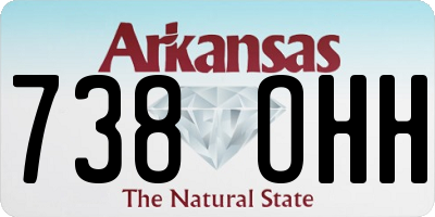 AR license plate 738OHH