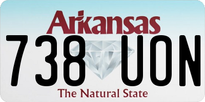 AR license plate 738UON