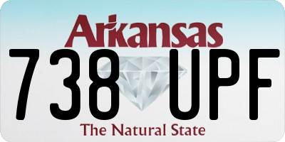 AR license plate 738UPF