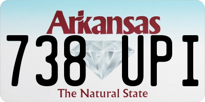 AR license plate 738UPI