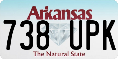 AR license plate 738UPK
