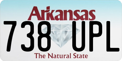 AR license plate 738UPL