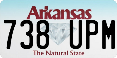 AR license plate 738UPM
