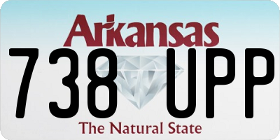 AR license plate 738UPP