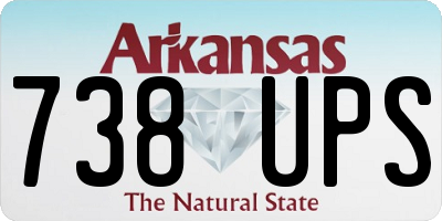 AR license plate 738UPS