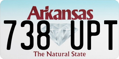 AR license plate 738UPT
