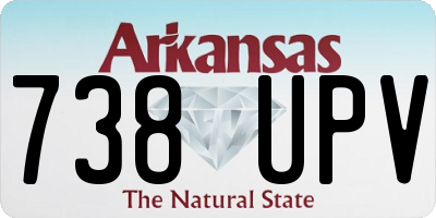 AR license plate 738UPV