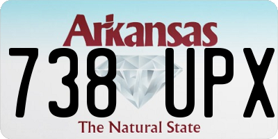 AR license plate 738UPX