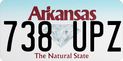 AR license plate 738UPZ