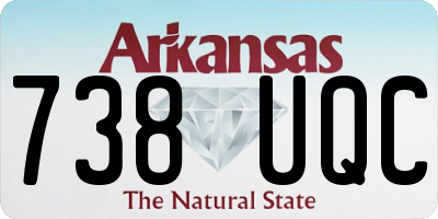 AR license plate 738UQC