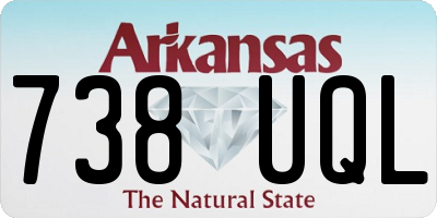 AR license plate 738UQL