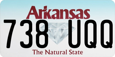 AR license plate 738UQQ