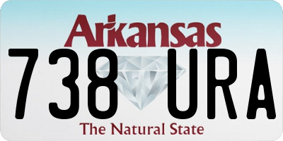 AR license plate 738URA