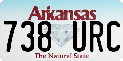 AR license plate 738URC