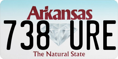 AR license plate 738URE