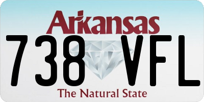 AR license plate 738VFL