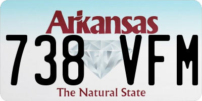 AR license plate 738VFM