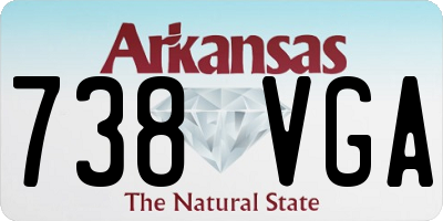 AR license plate 738VGA