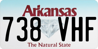 AR license plate 738VHF