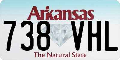 AR license plate 738VHL