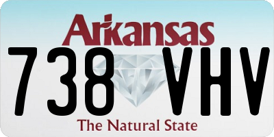 AR license plate 738VHV