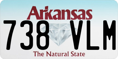 AR license plate 738VLM
