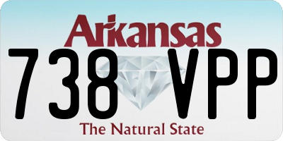 AR license plate 738VPP