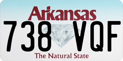 AR license plate 738VQF