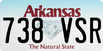 AR license plate 738VSR