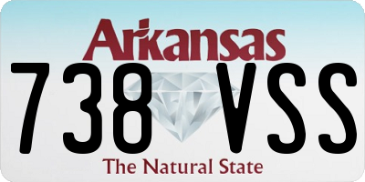 AR license plate 738VSS