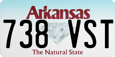 AR license plate 738VST