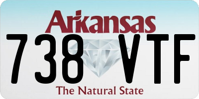 AR license plate 738VTF