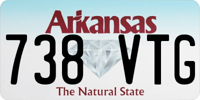AR license plate 738VTG