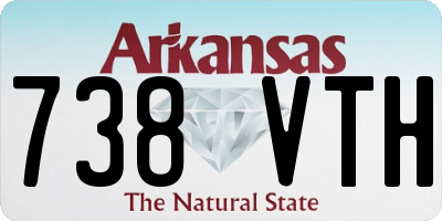 AR license plate 738VTH