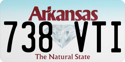 AR license plate 738VTI