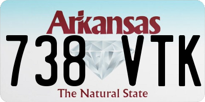 AR license plate 738VTK