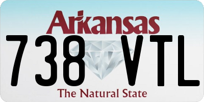 AR license plate 738VTL
